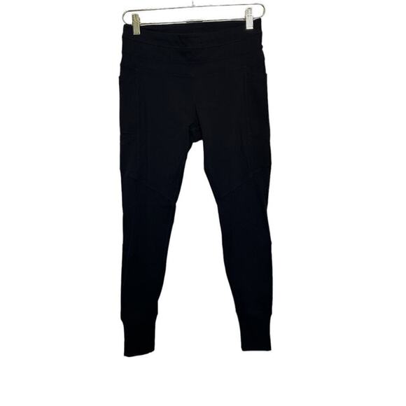 Athleta Excursion Tight Jogger Leggings Women's MP Black Stretch Activewear - Picture 1 of 7